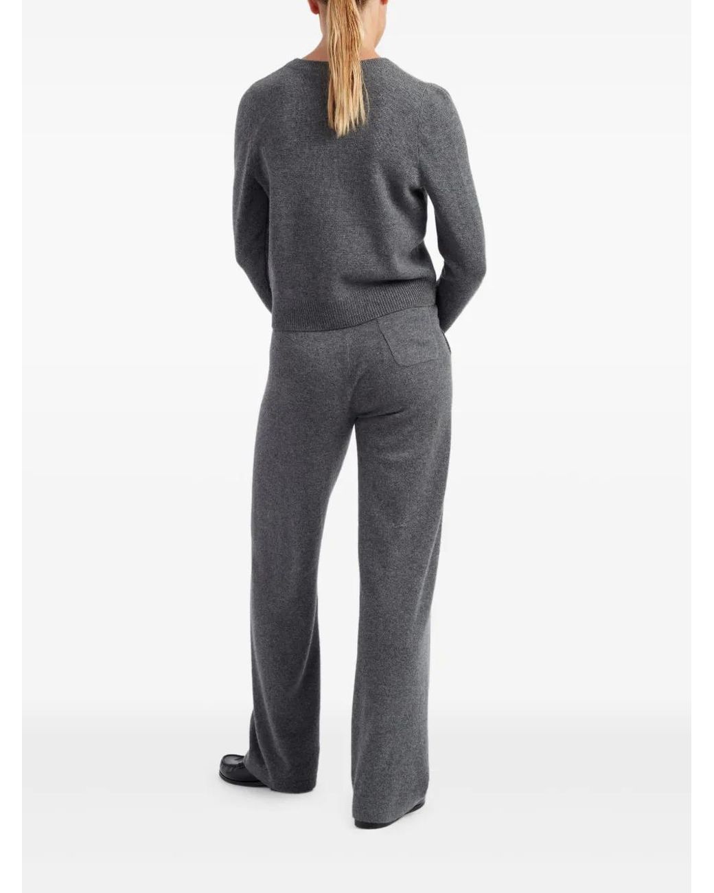 Chinti & Parker Gray Drawstring Knitted Trousers