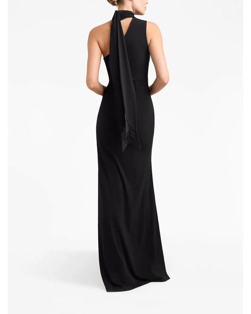 Cinq À Sept Black Mia One-Shoulder Gown