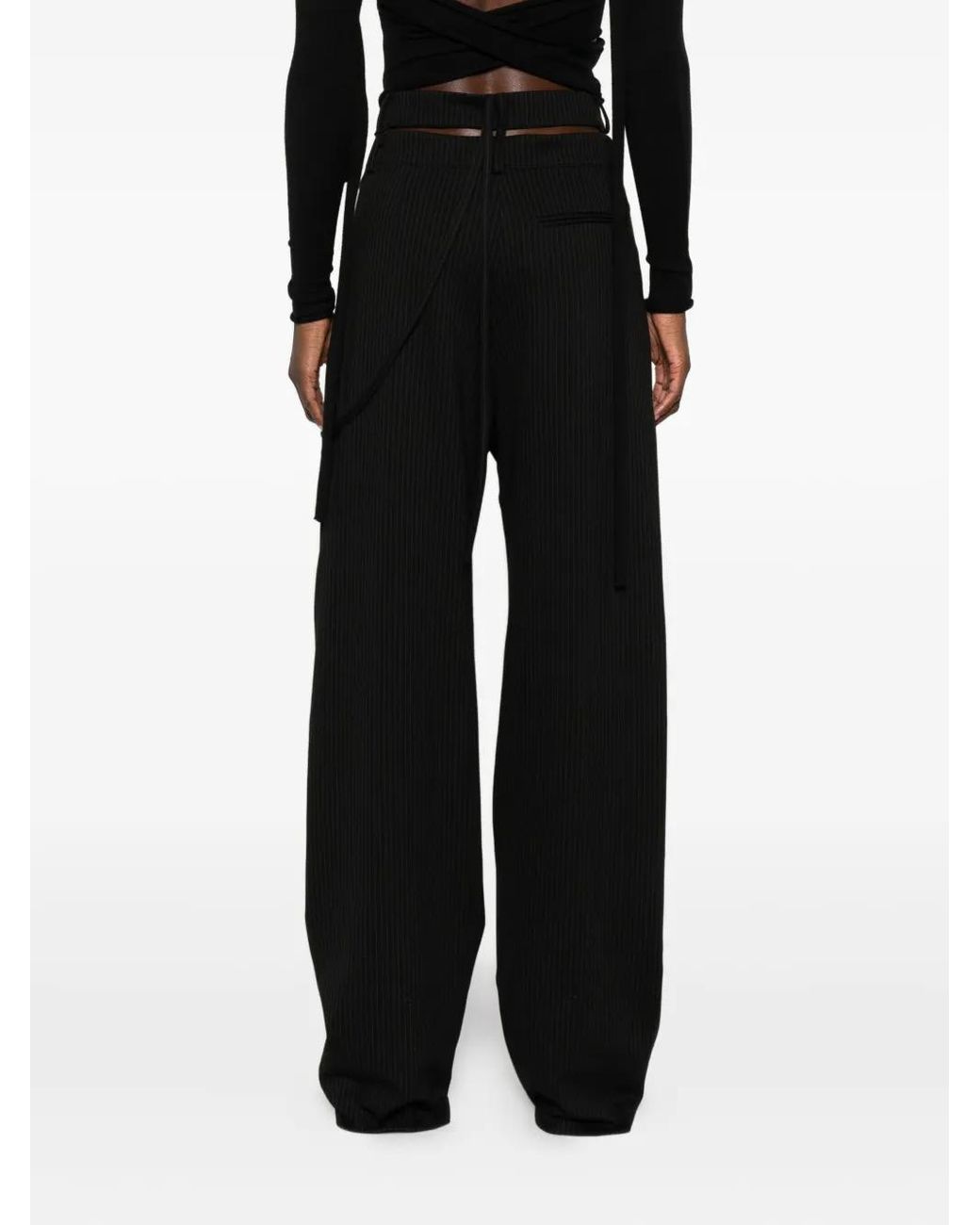 OTTOLINGER Knitted Wrap Pants in Black | Lyst