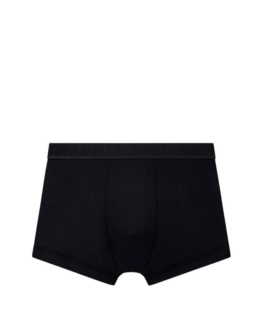 EA7 Black Logo-Waistband Boxers for men