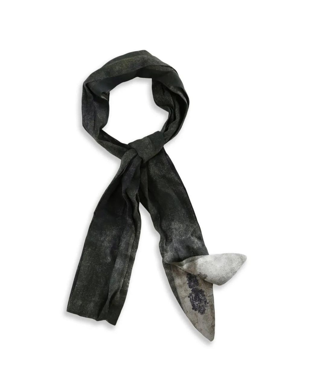 Ziggy Chen Gray Pointed-Tip Scarf