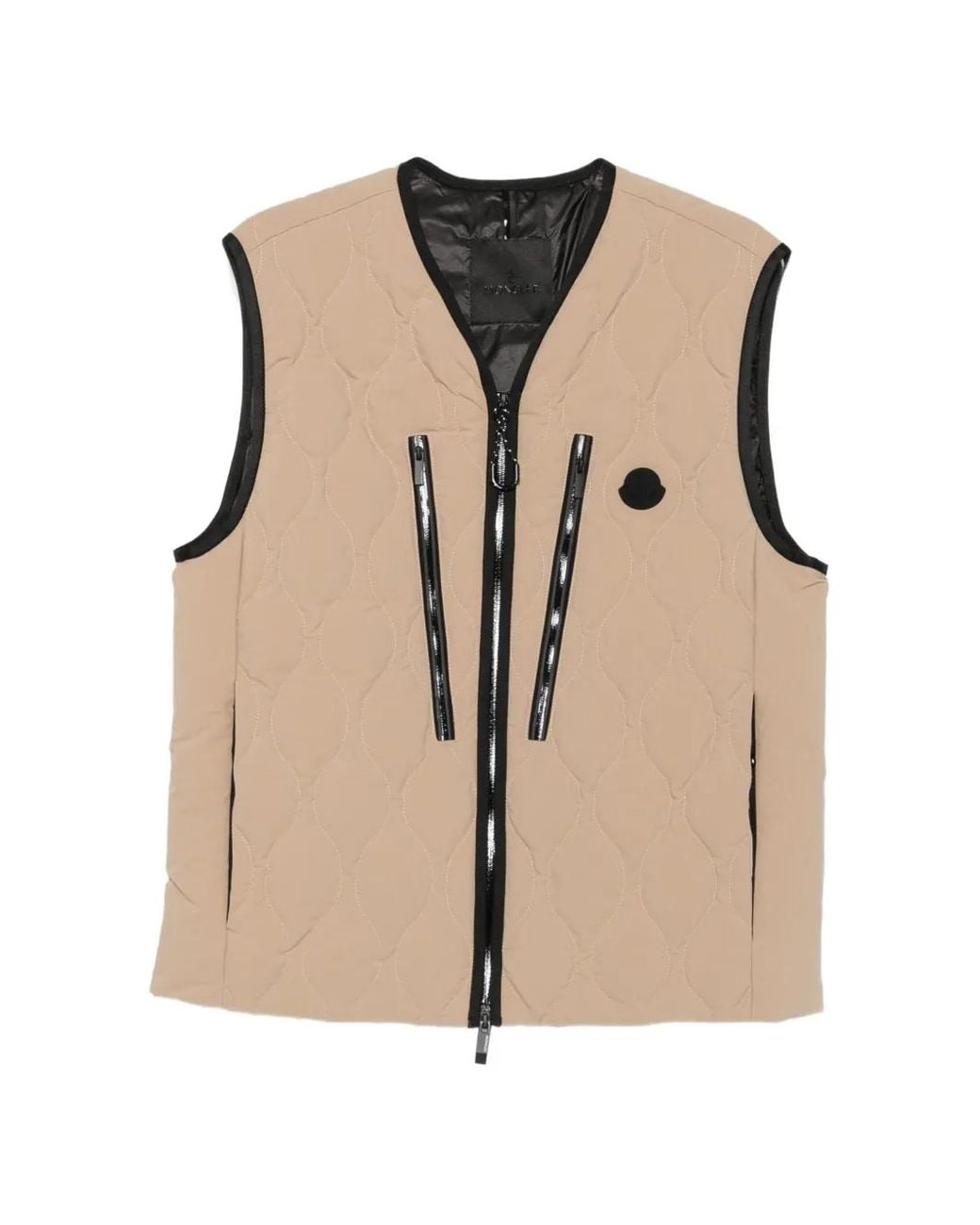 Moncler Natural Arapot Quilted Vest for men