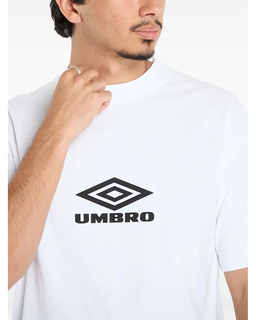 Umbro White Logo-Print T-Shirt for men