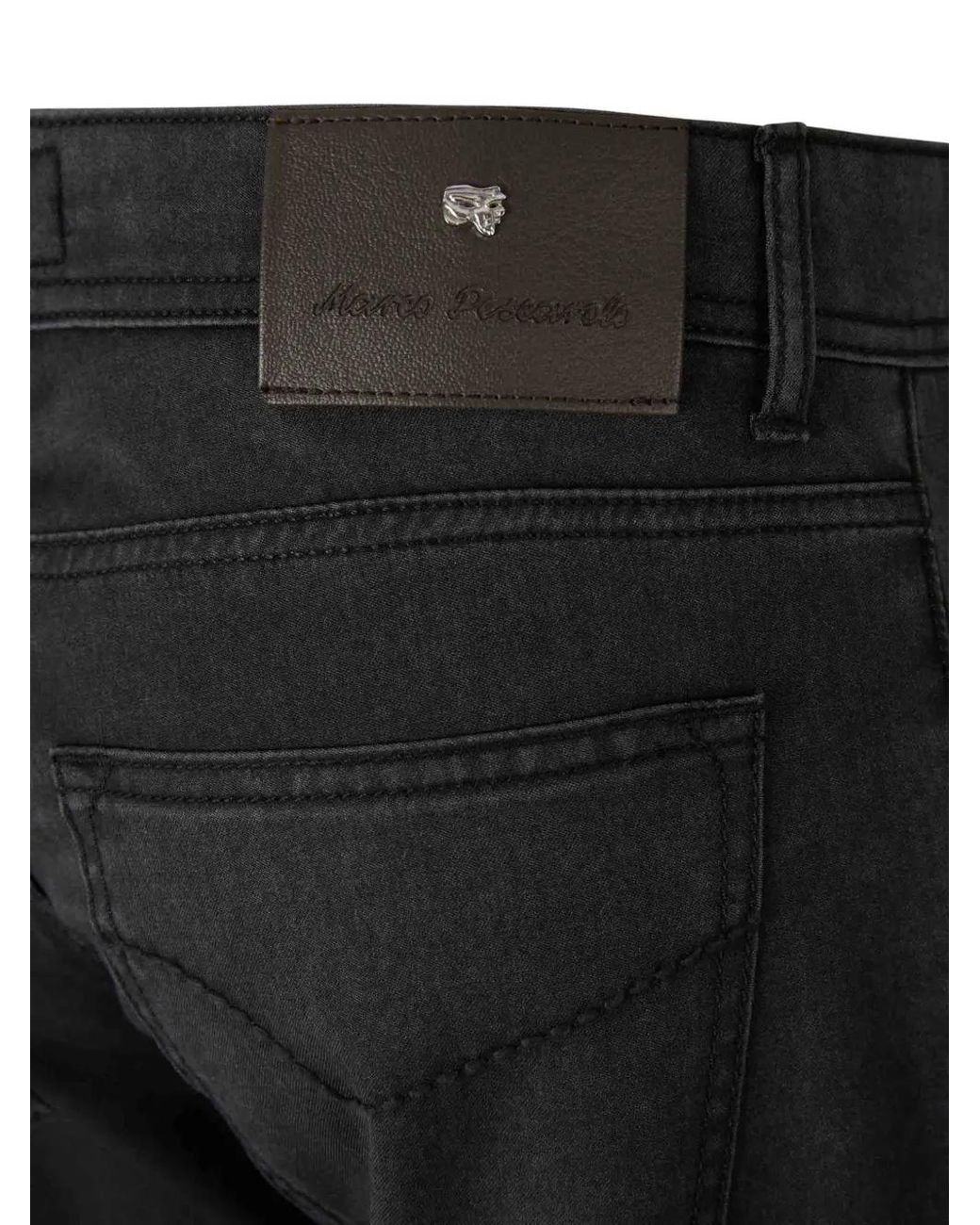Jean À Patch Logo Marco Pescarolo pour homme en coloris Black