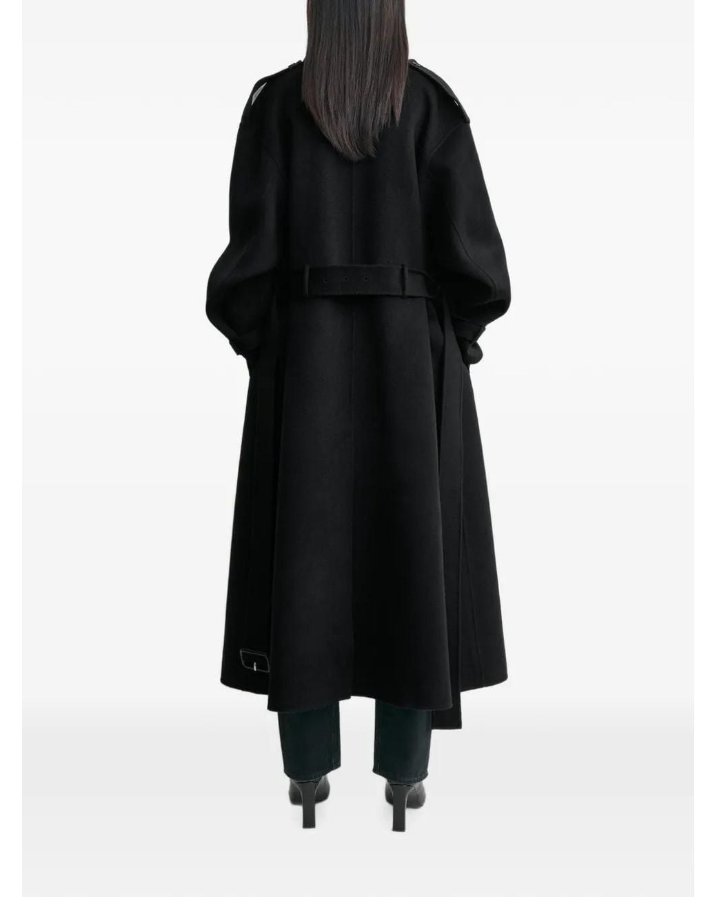 Totême Black Wool Coat