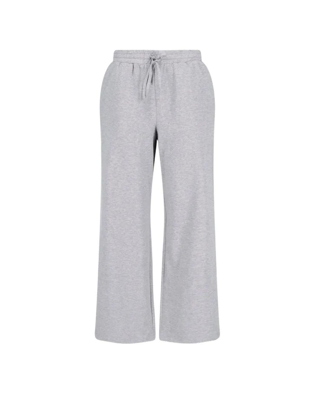 DUNST Gray Logo-Embroidered Drawstring Track Pants