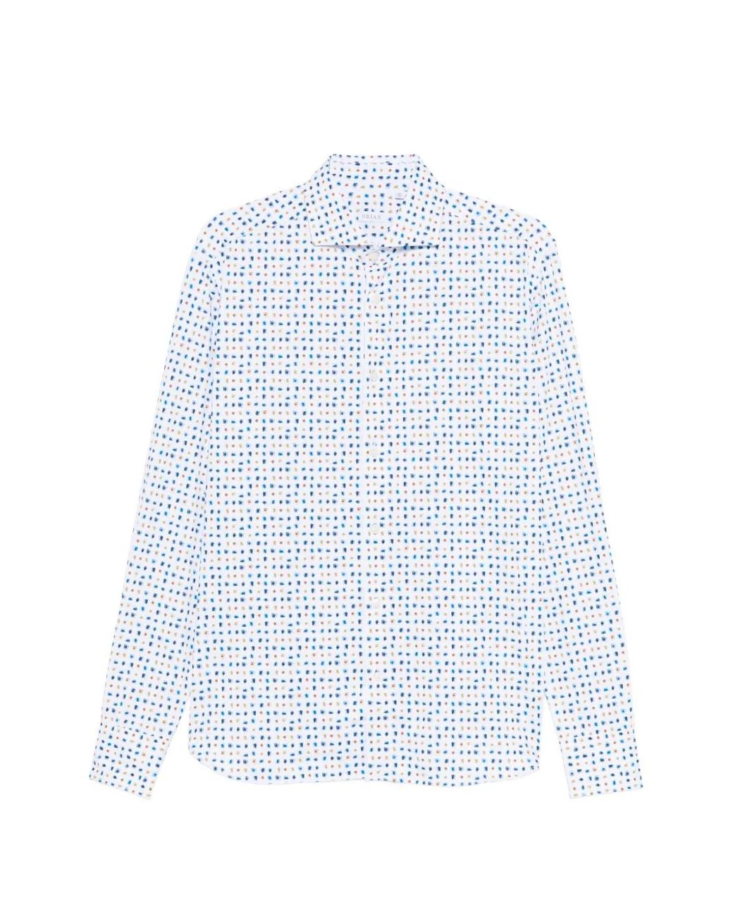 Camisa Con Motivo Orian de hombre de color White