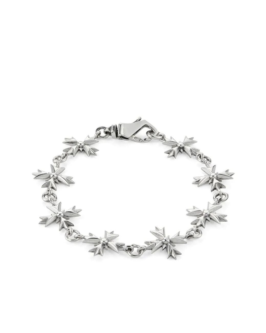 Emanuele Bicocchi White Crest-Chain Bracelet