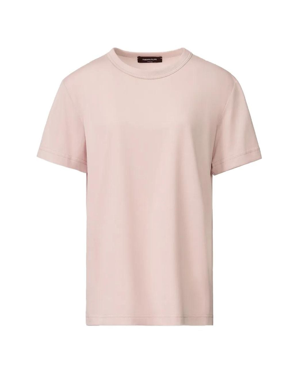 Fabiana Filippi Pink Cotton T-Shirt