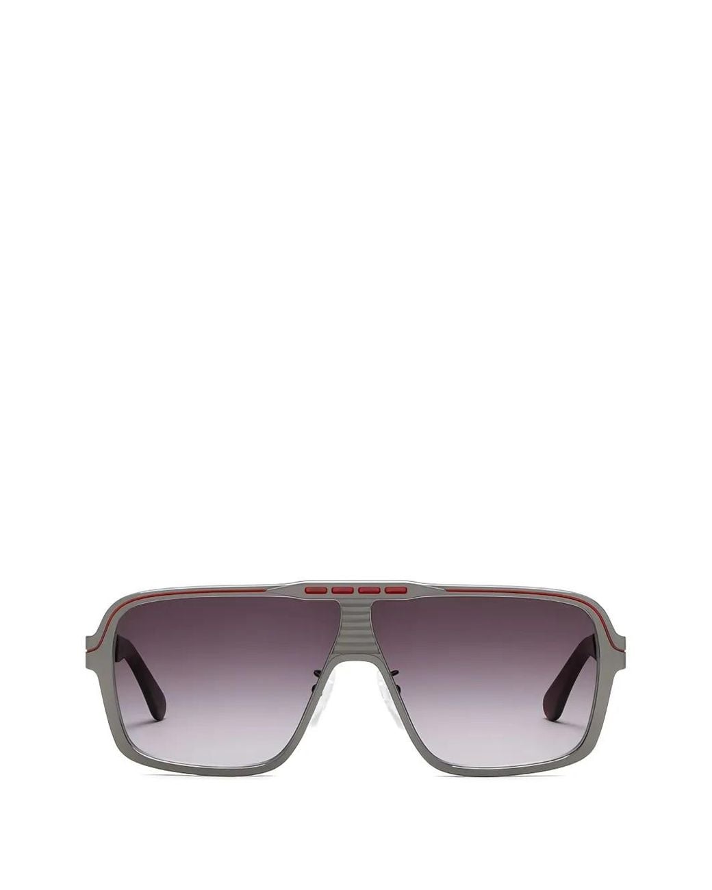 Lgr Purple X Bertone Geometric-Frame Sunglasses for men