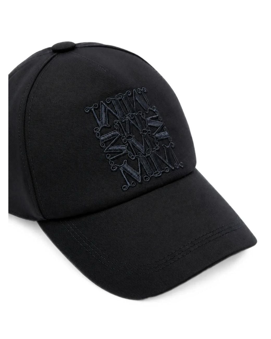 Max Mara Blue Logo-Embroidered Baseball Cap
