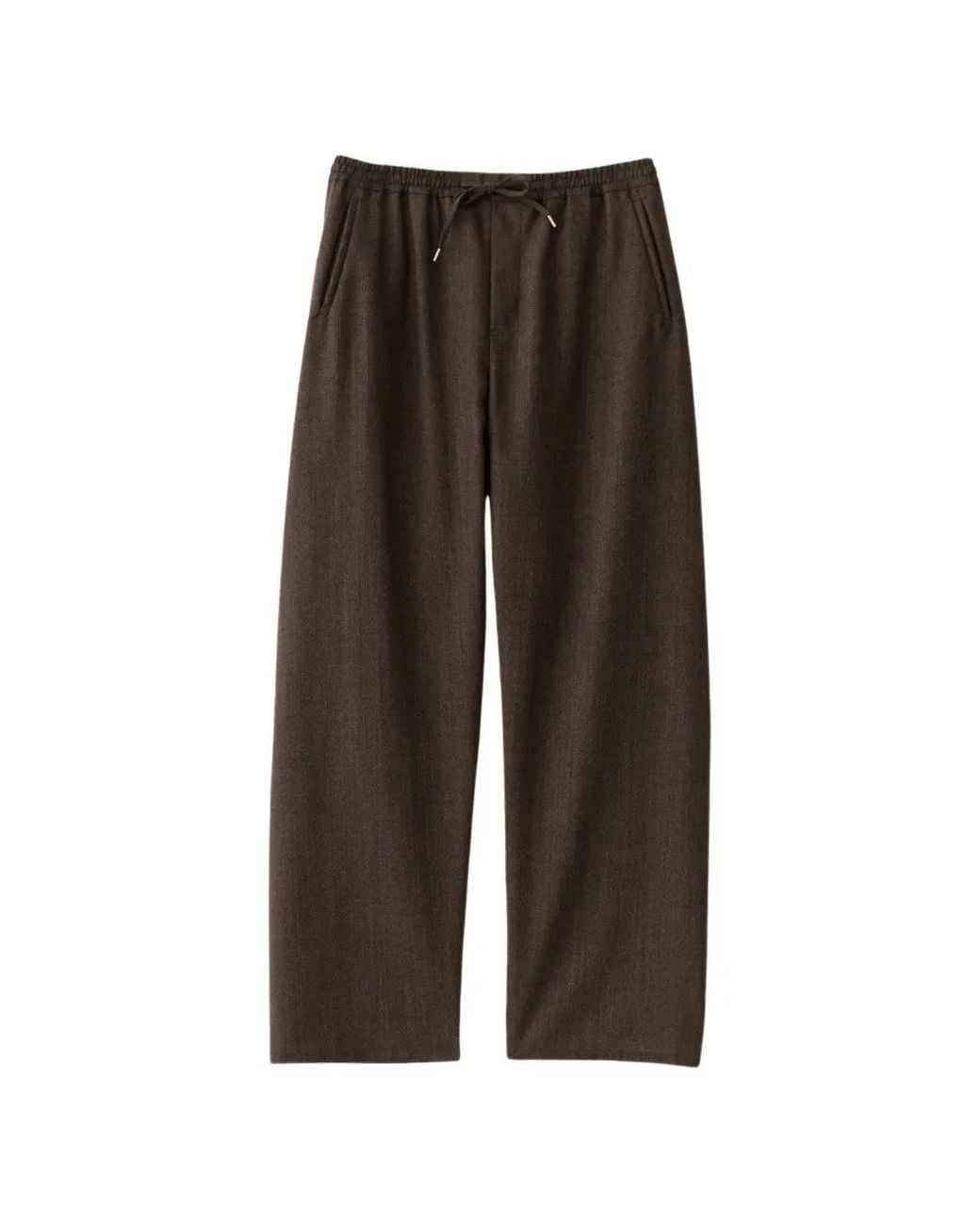 A Kind Of Guise Brown Samurai Drawstring Wide-Leg Trousers for men