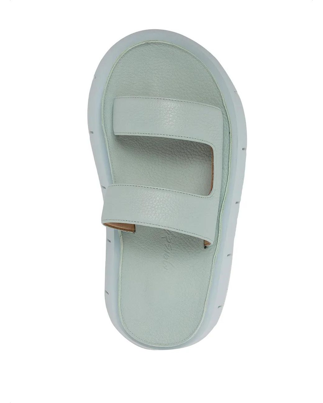 Marsèll White Slip-On Leather Sandals