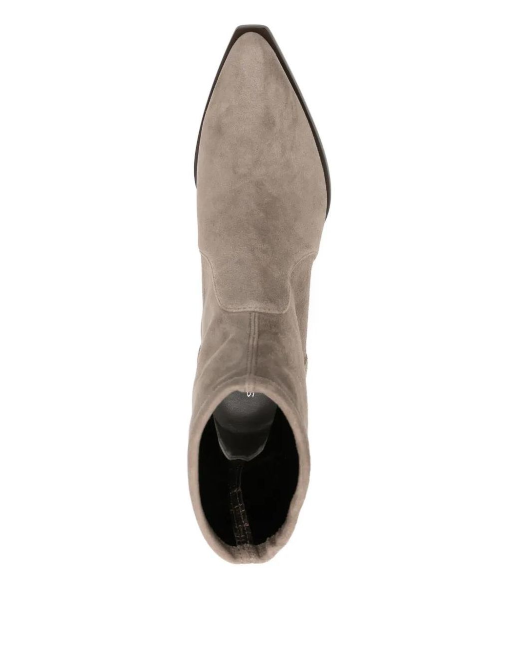 Stuart Weitzman Brown 80Mm Jolene Pointed-Toe Sock Boots