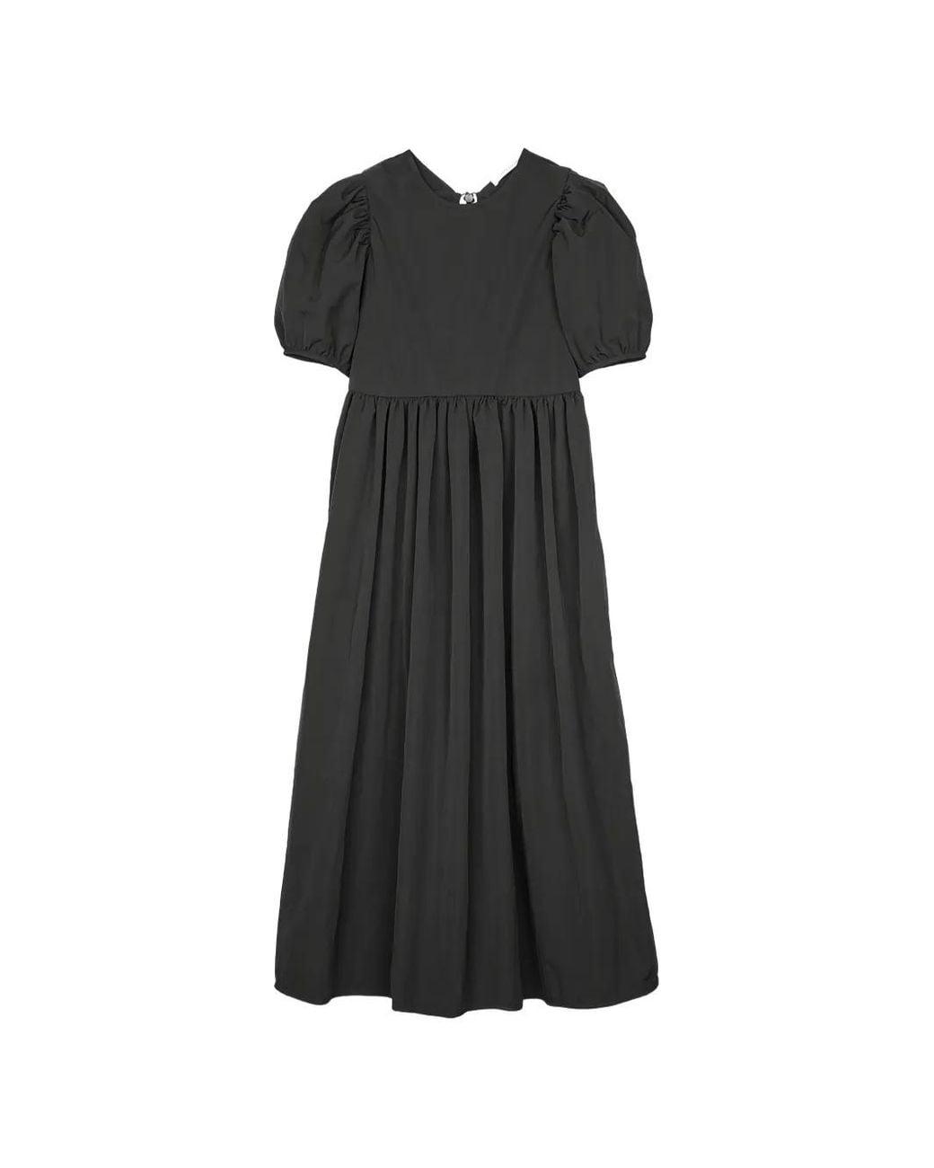 CECILIE BAHNSEN Black Cbbodil Puffed Midi Dress