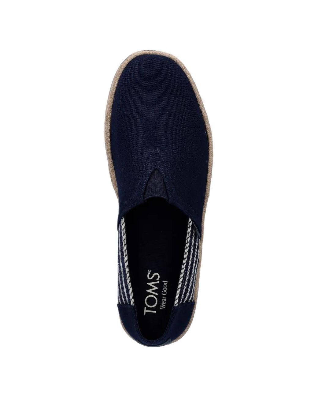 Espadrilles A Righe di TOMS in Blue da Uomo