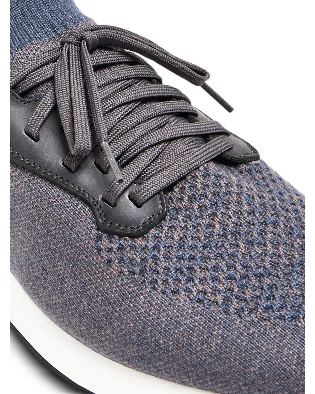 Magnanni Shoes Blue Stratus Knitted Sneakers for men
