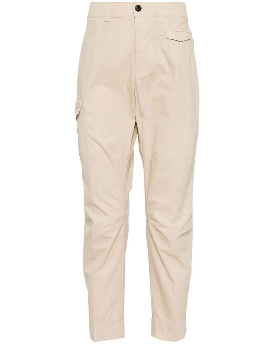 Dondup Natural Leg-Pocket Slim-Cut Trousers for men