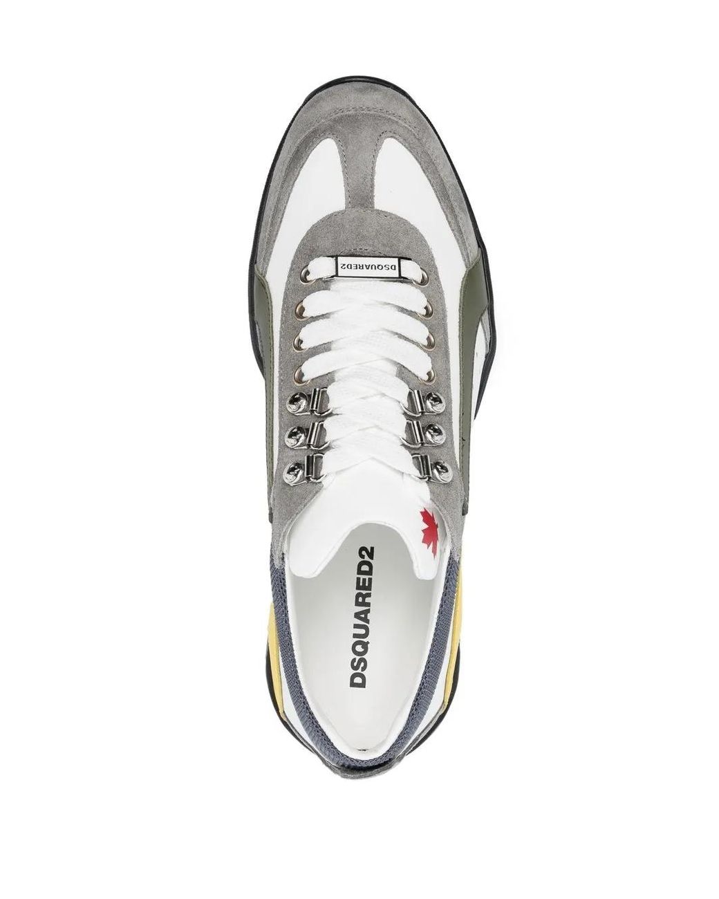 DSquared² White Original Legend Lace-Up Sneakers for men