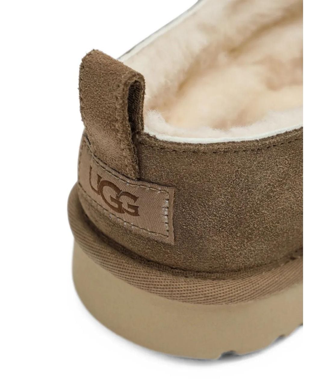 Ugg Brown Shearling-Lined Slip-On Shoes for men