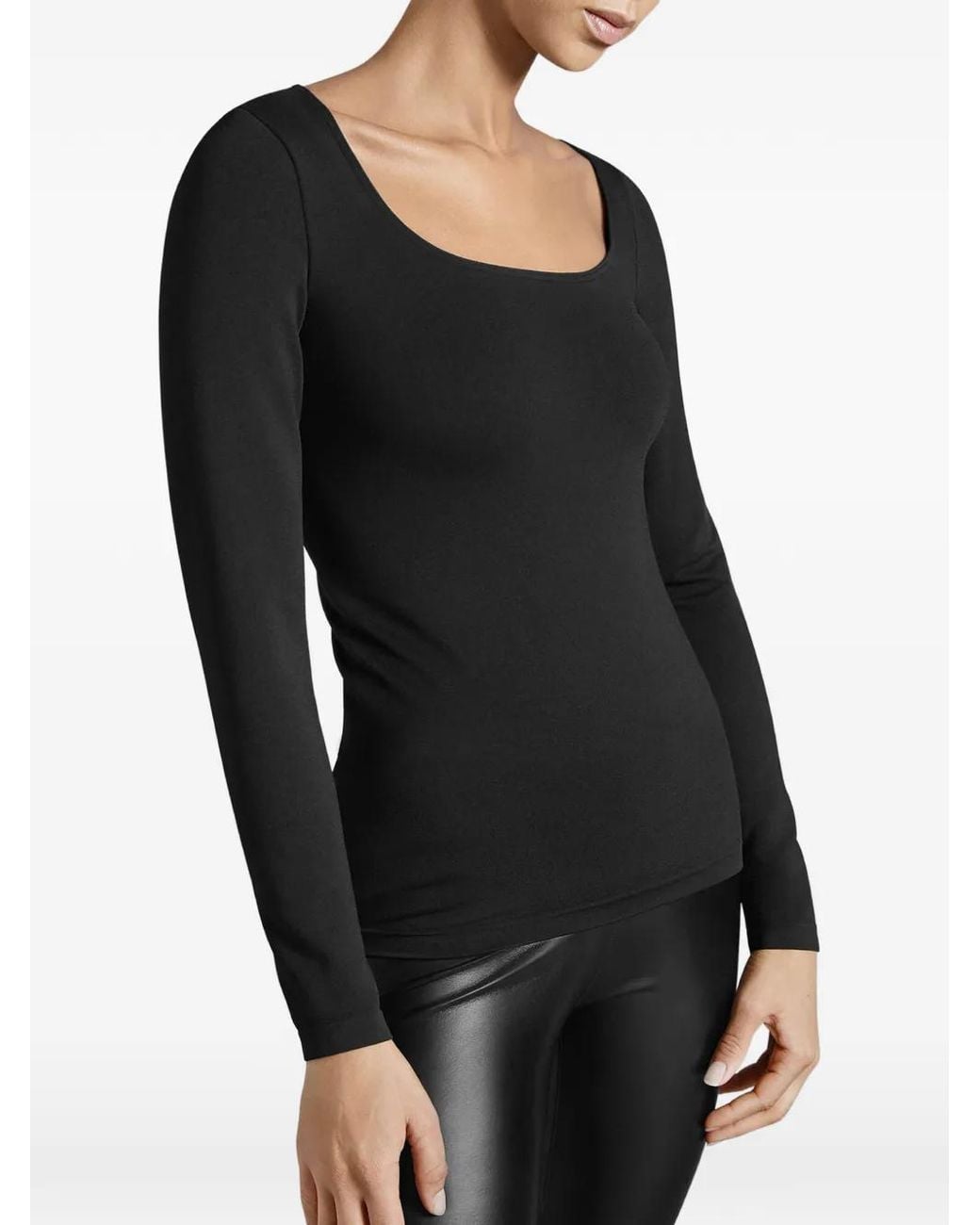Wolford Black Long-Sleeve Top