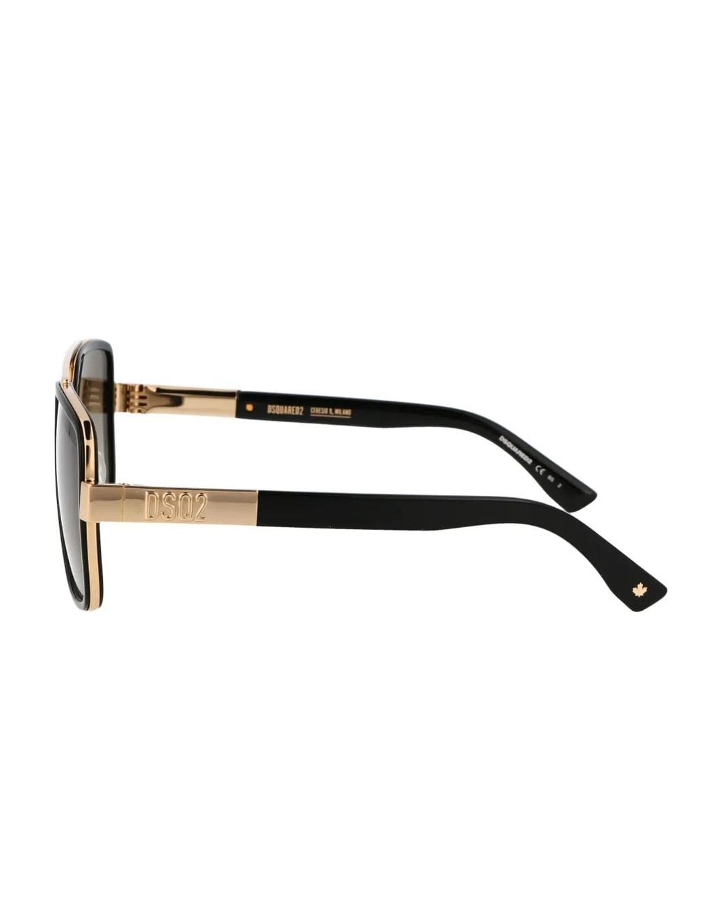 DSquared² Black Logo-Embossed Sunglasses for men