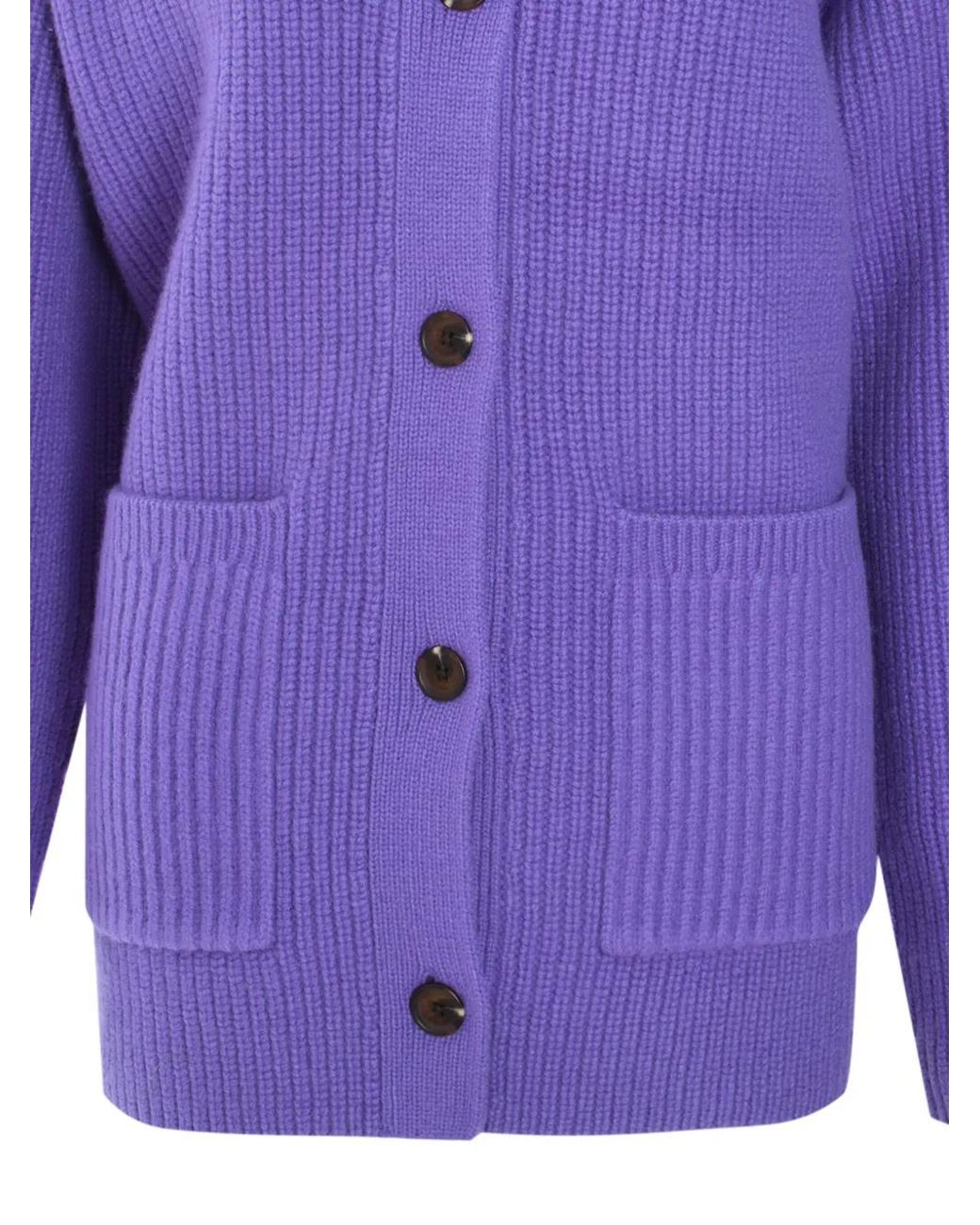 Jonathan Simkhai Purple Hollie Cardigan