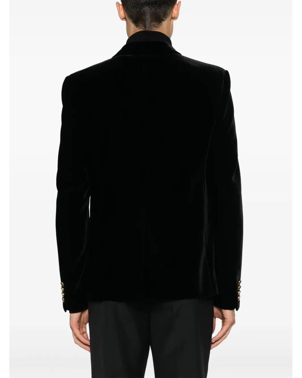 Saint Laurent Black Velour Blazer for men
