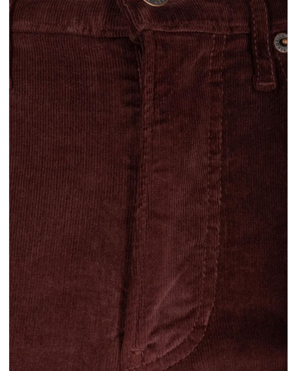 Veronica Beard Purple Carson Corduroy Flared Jeans
