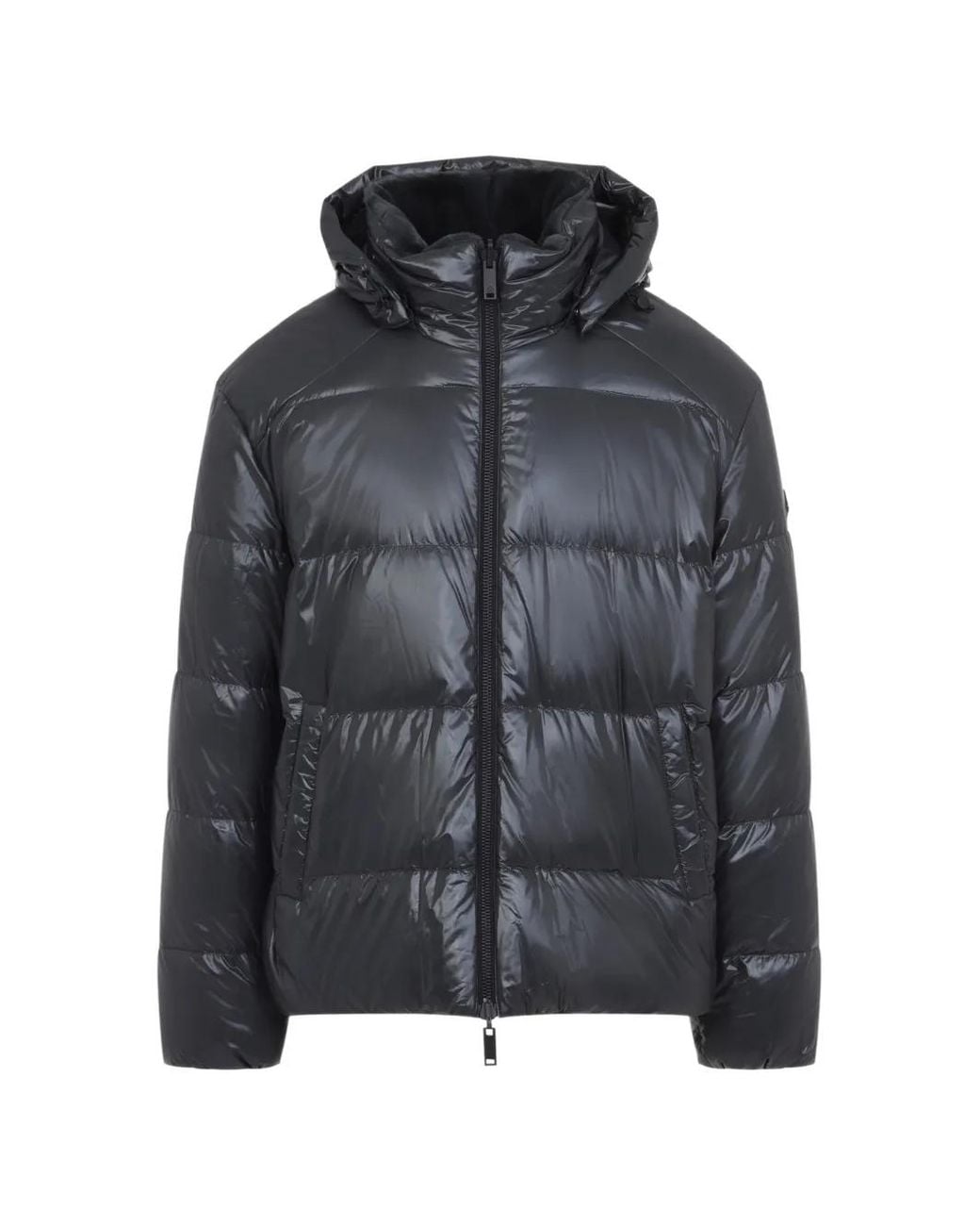 Moose Knuckles Black Reversible Hooded Puffer Jacket for men