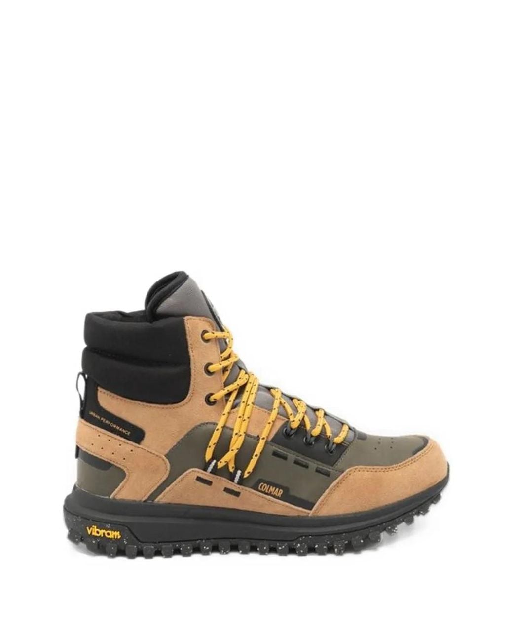 Colmar Brown Peaker Leather Panelled Ankle Boots for men
