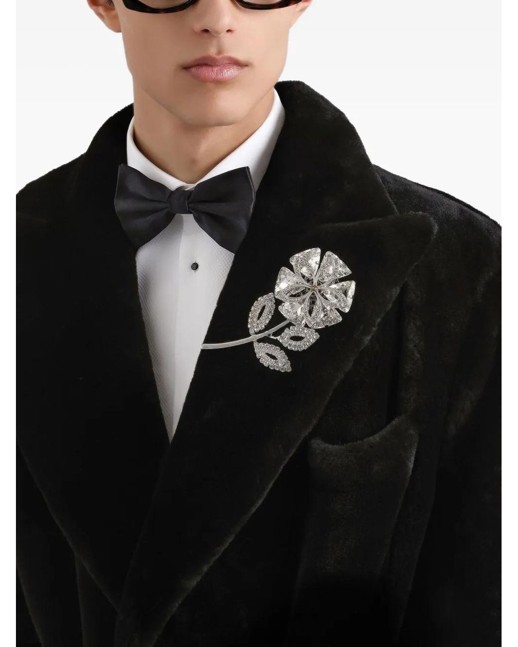 Abrigo Con Botones Dolce & Gabbana de hombre de color Black