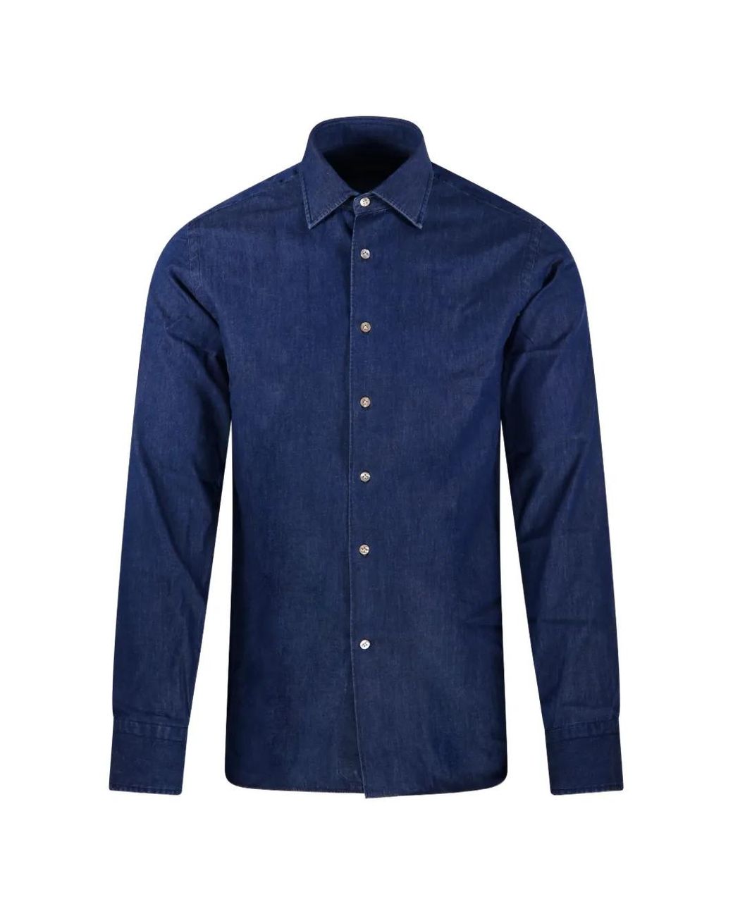 Borriello Blue Buttoned Shirt for men