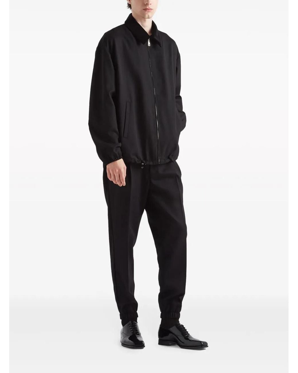 Prada Black Pantalone Wool for men