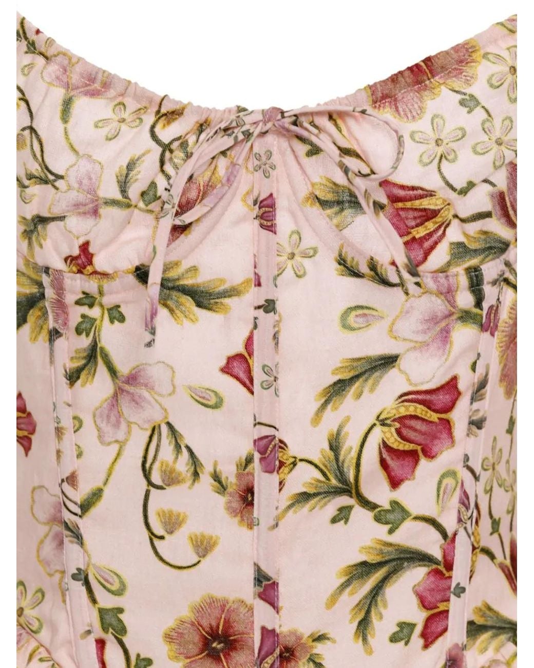 Agua Bendita Natural Spring Aura Floral Corset Mini Dress