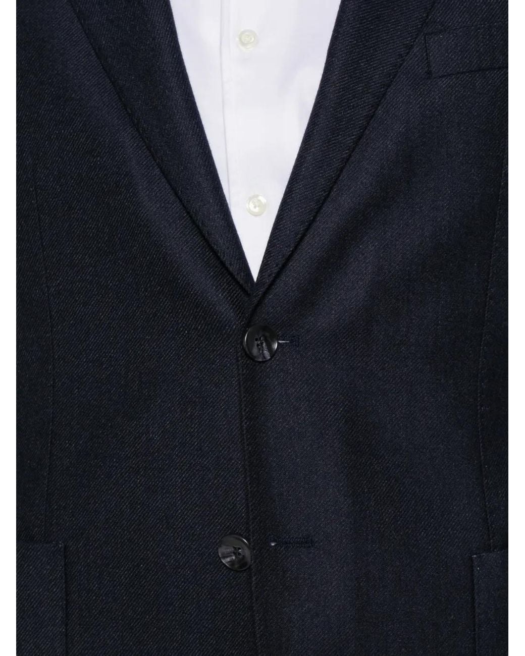 Alberto Gozzi Blue Single-Breasted Blazer for men