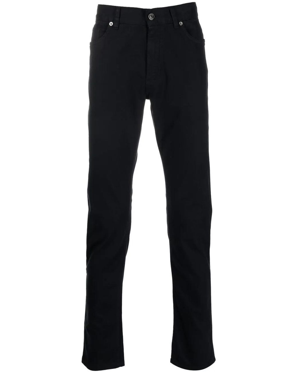 Zegna Blue Stretch Cotton Roccia Jeans for men