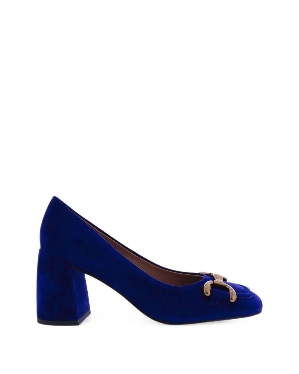Bibi Lou Blue Amber Suede Pumps