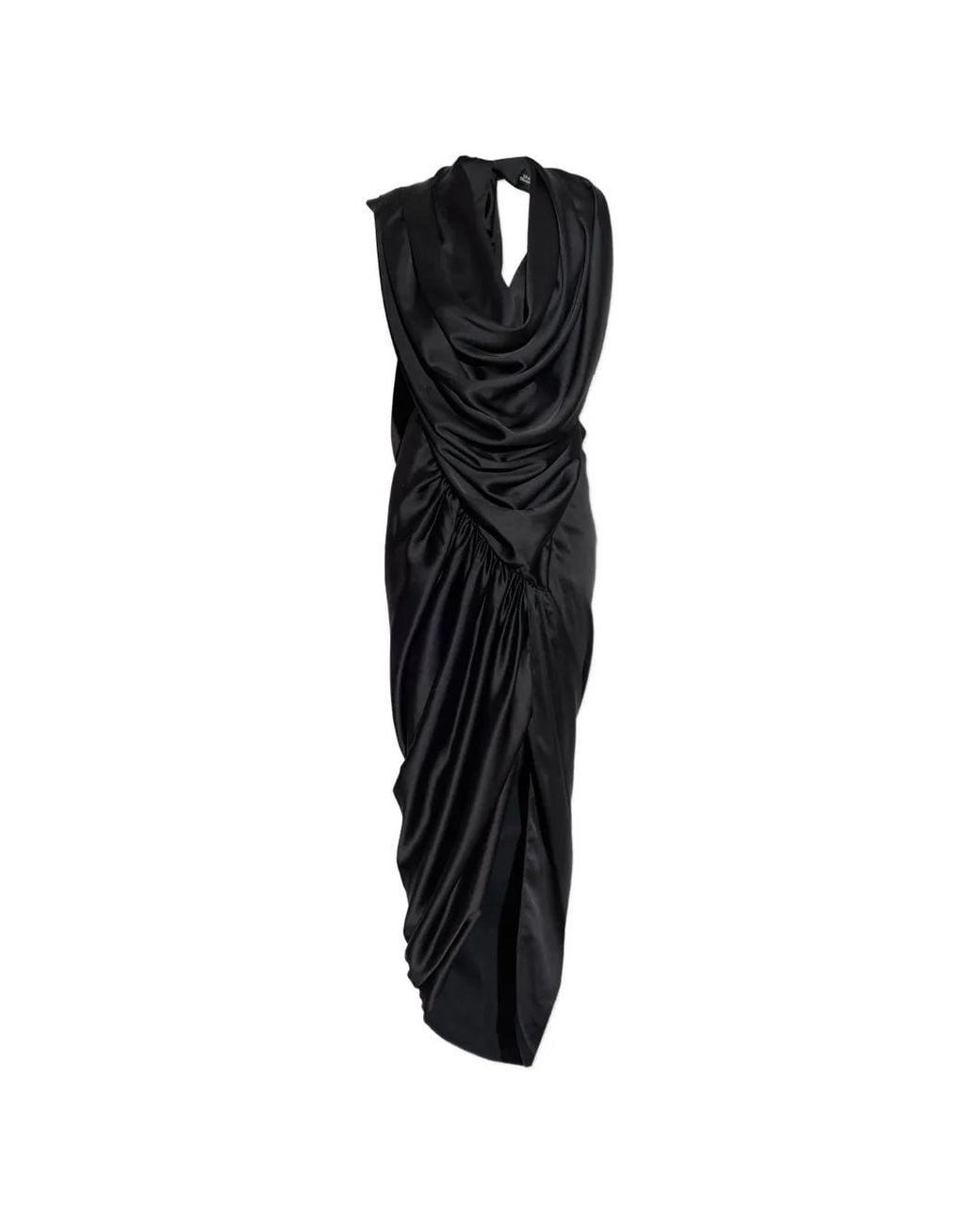 Vivienne Westwood Black Dress With A Decorative Neckline