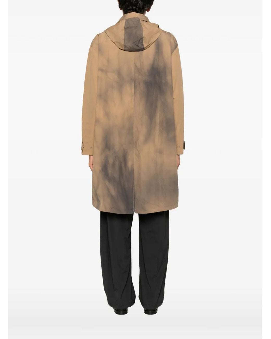 Arte' Natural Manteau À Effet Taches De Peinture Et Capuche for men