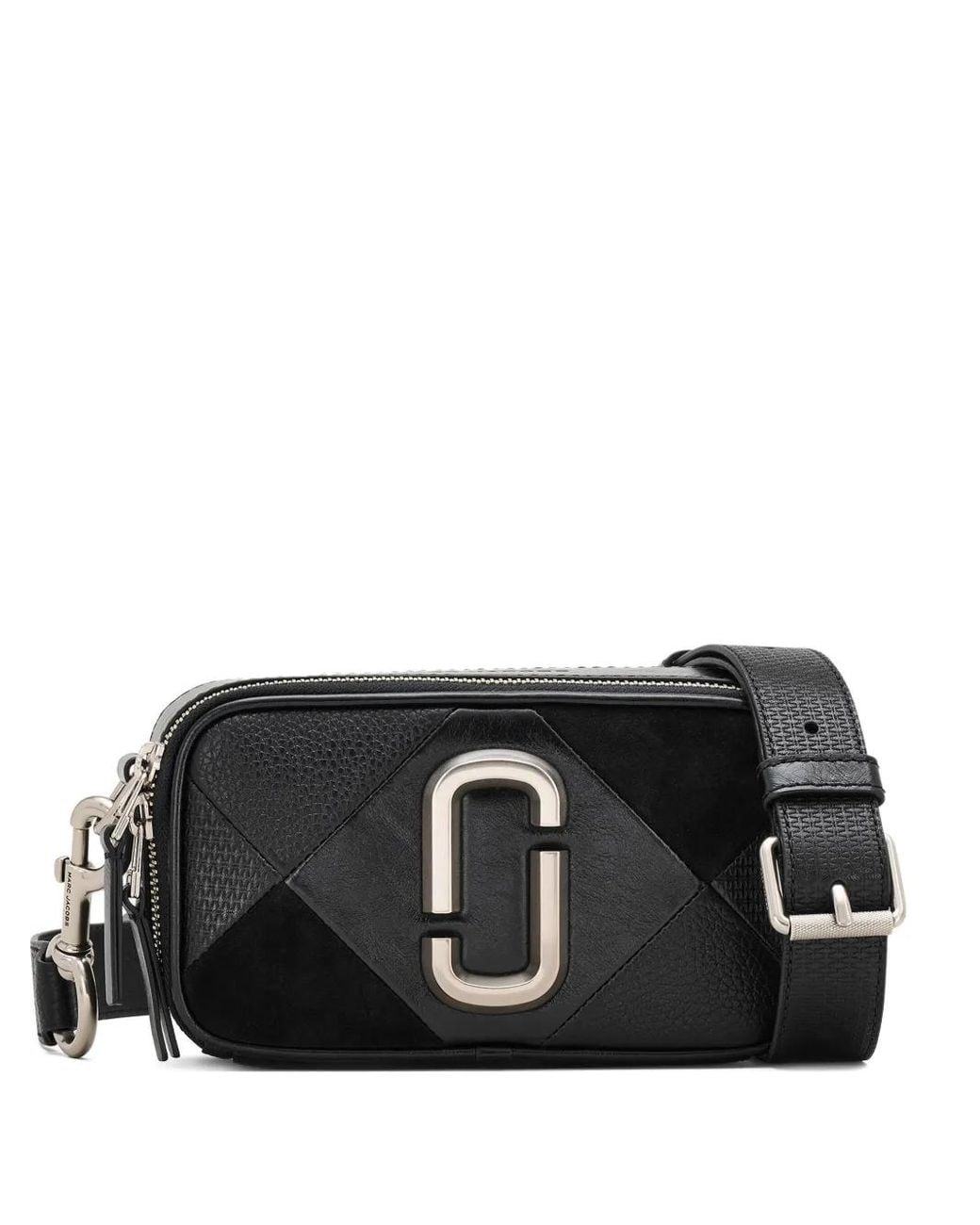 Borsa A Tracolla Snapshot Con Design Patchwork di Marc Jacobs in Black
