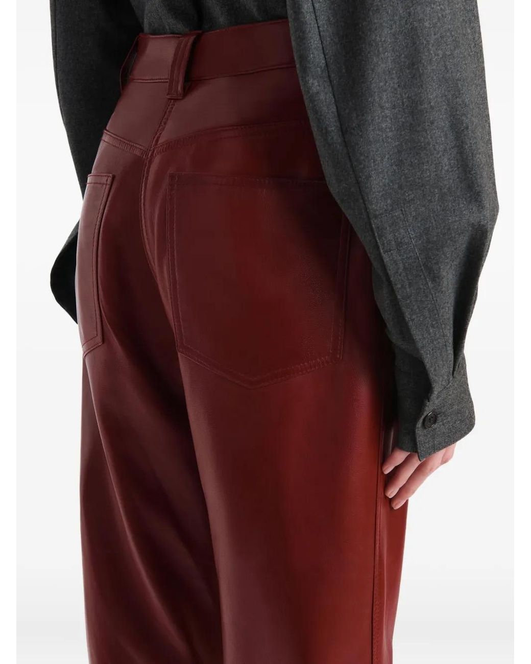 Khaite Red Callum Trousers