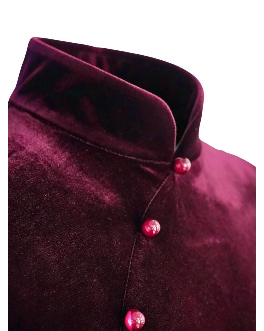 QIPOLOGY Purple Velvet Qipao Dress