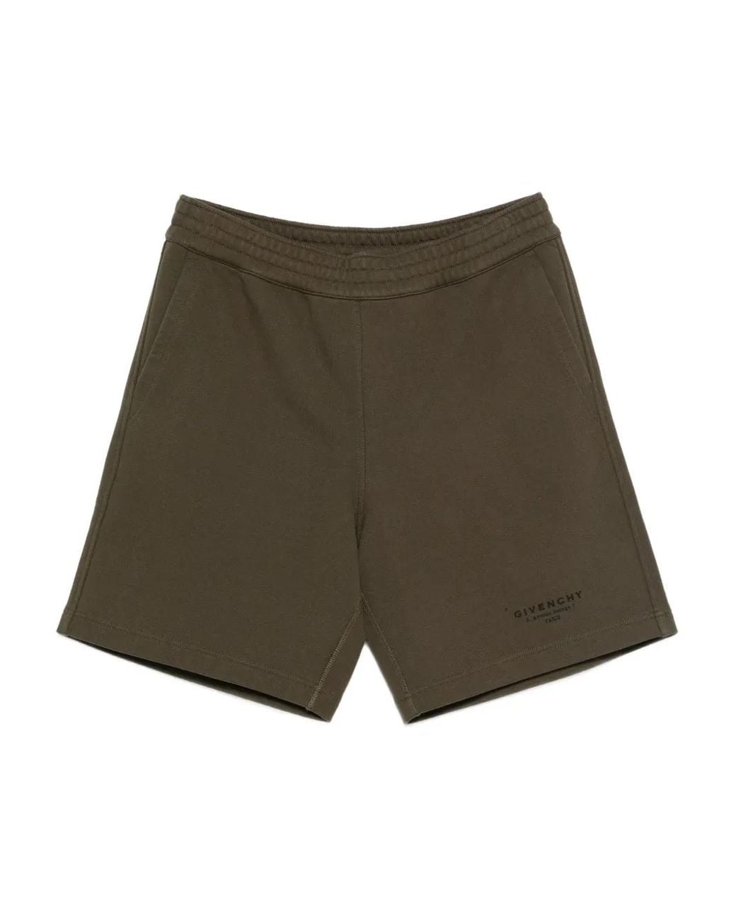 Bermuda En Molleton À Imprimé Stamp Givenchy pour homme en coloris Green