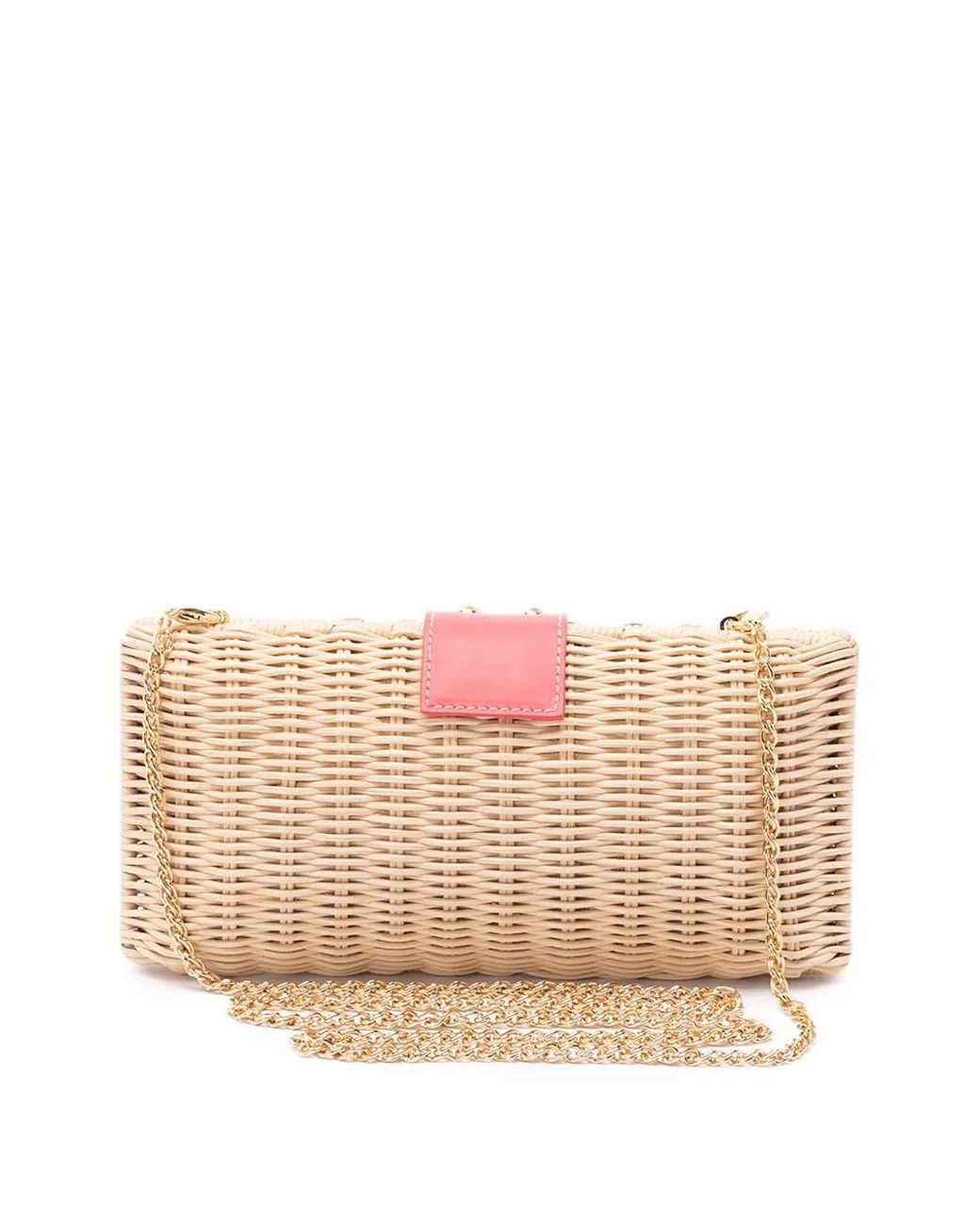 Rodo Brown Chain Clutch Bag