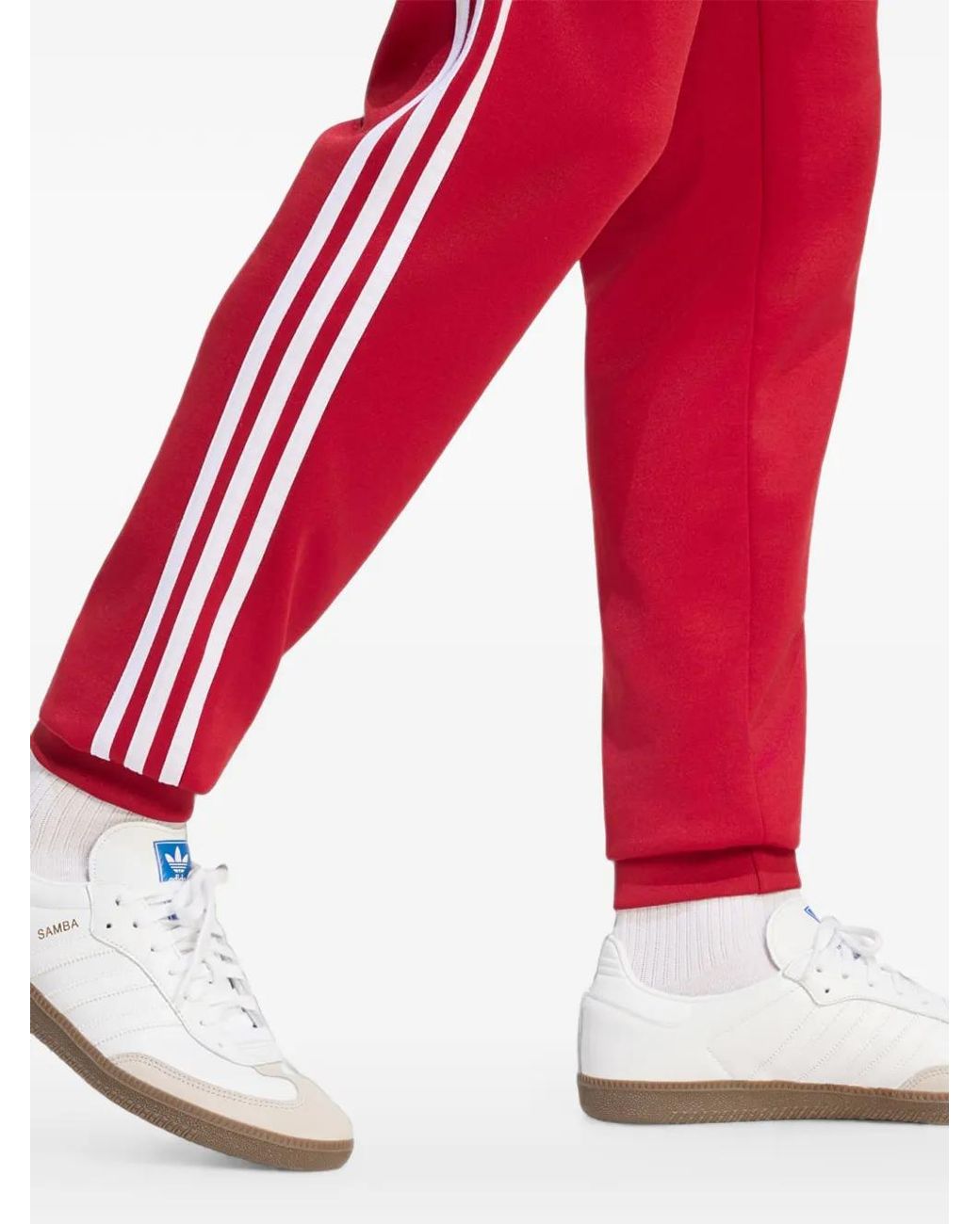 Adidas Red Sst Track Pants for men