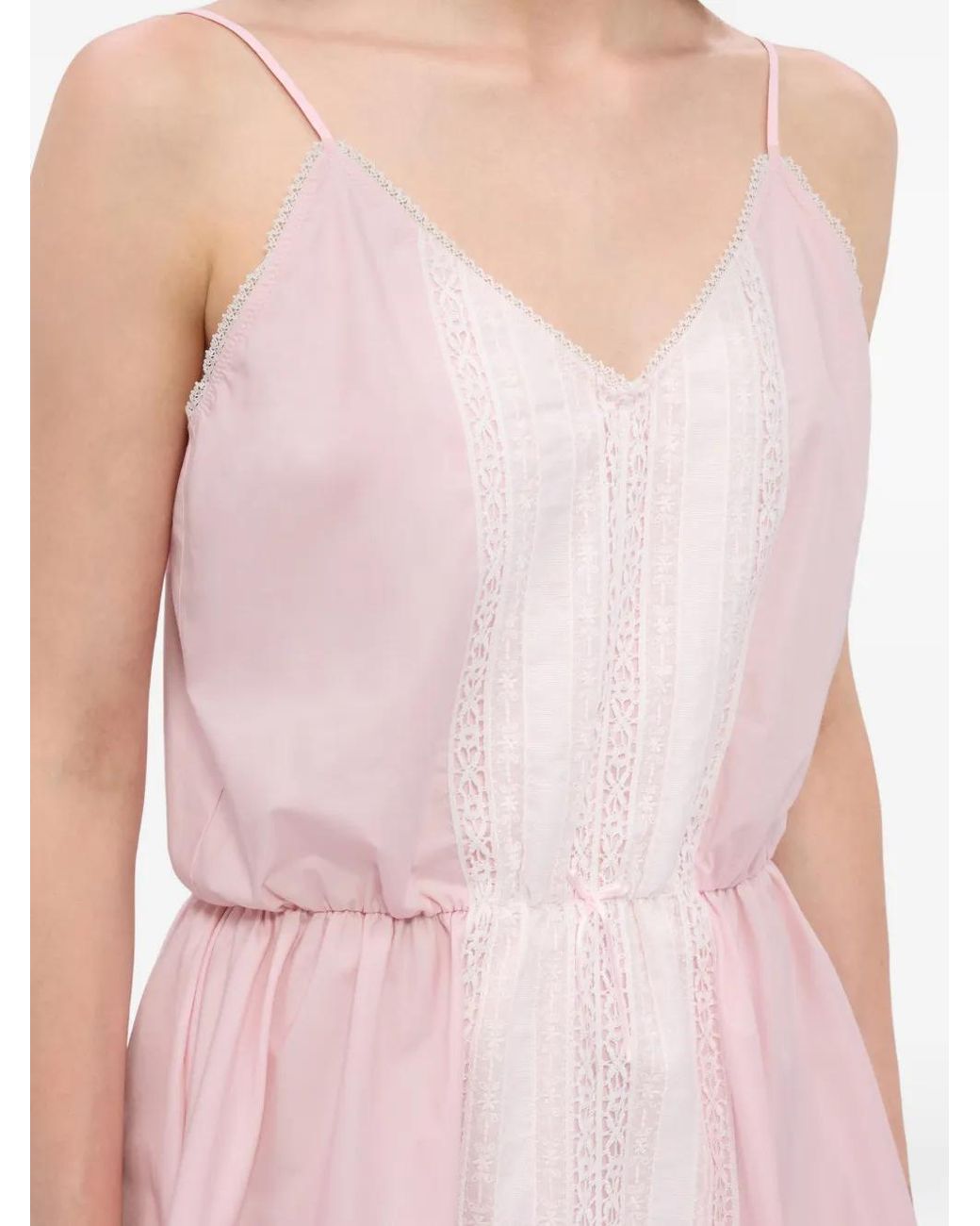 MSGM Pink Robe Courte Imprimée