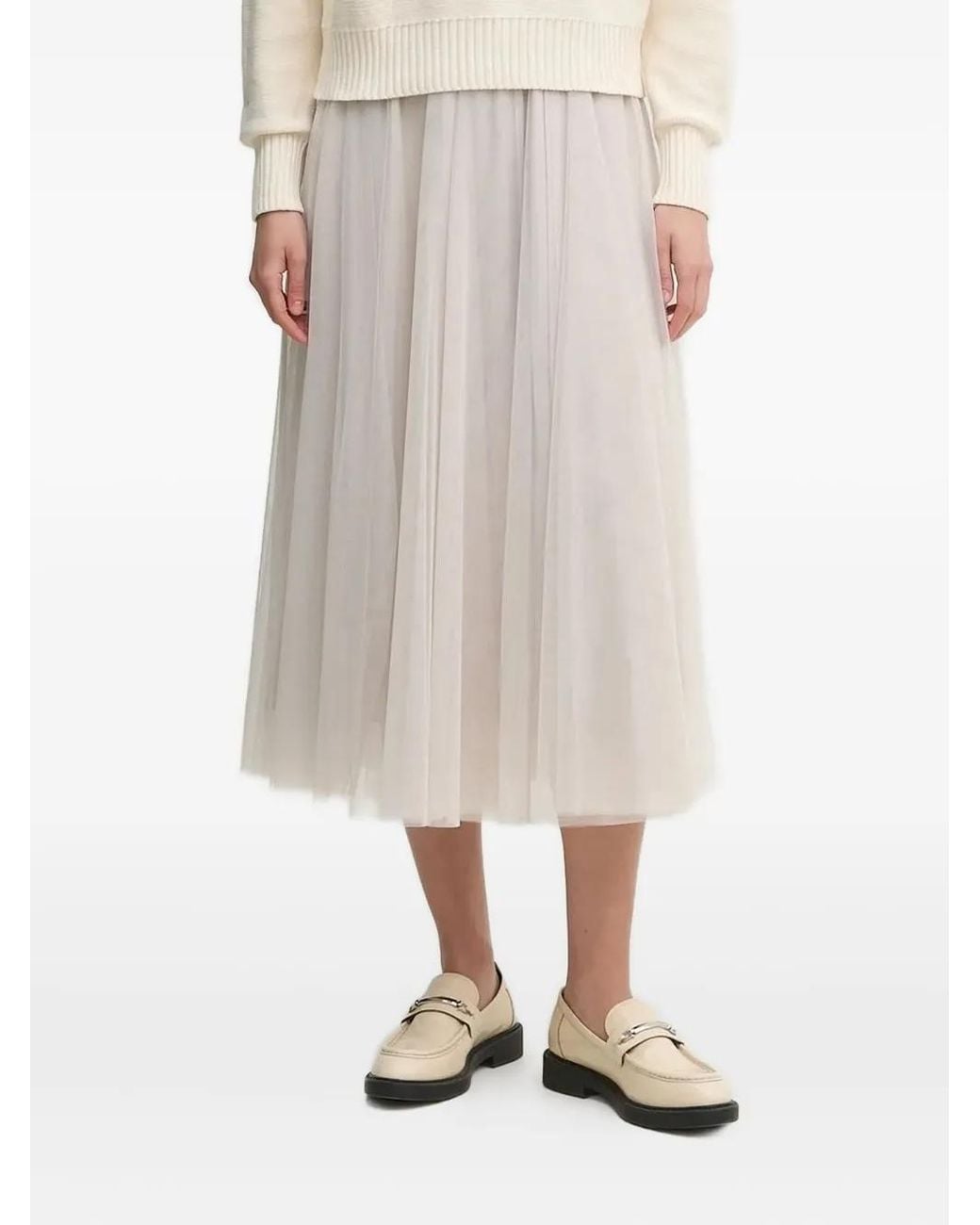 Joop! Natural Tulle Midi Skirt