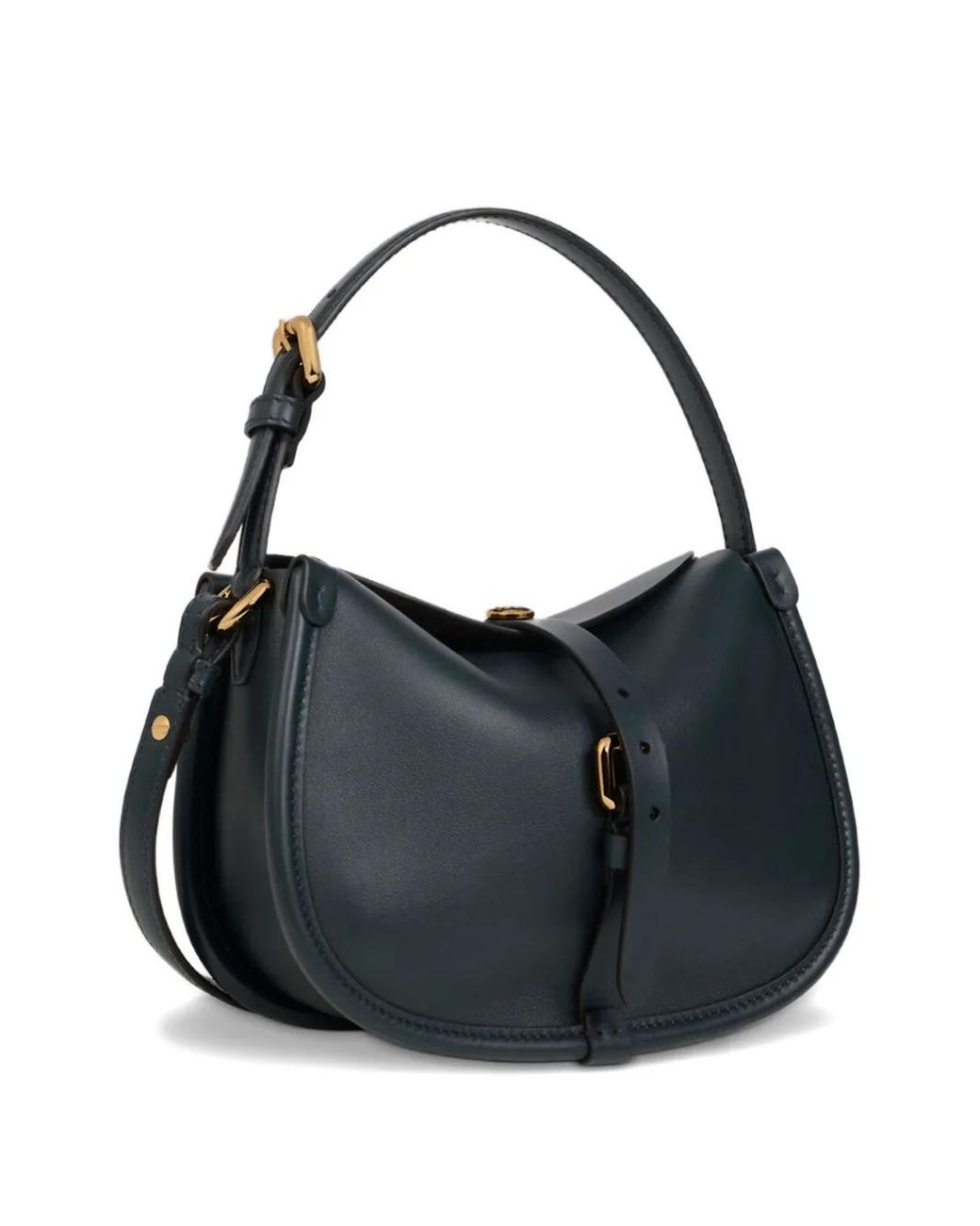 Etro Black Small Leather Pony Bag