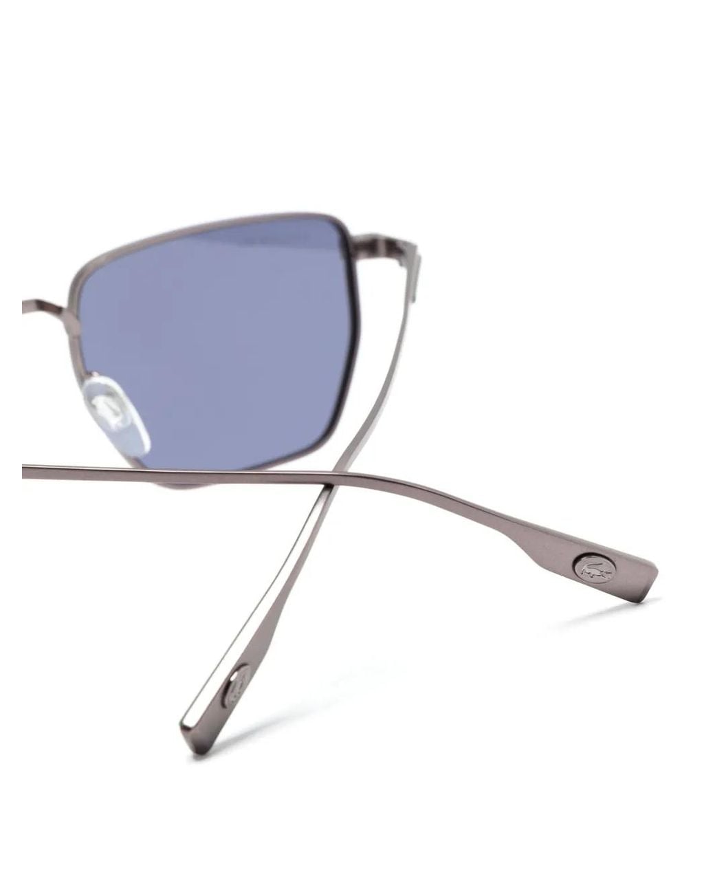 Lacoste Blue Retro Square-Frame Sunglasses for men